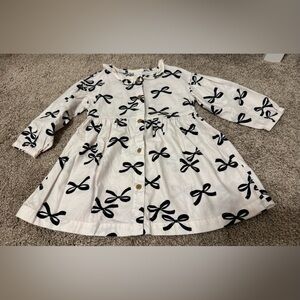 Carters Bow Long Sleeve Dress